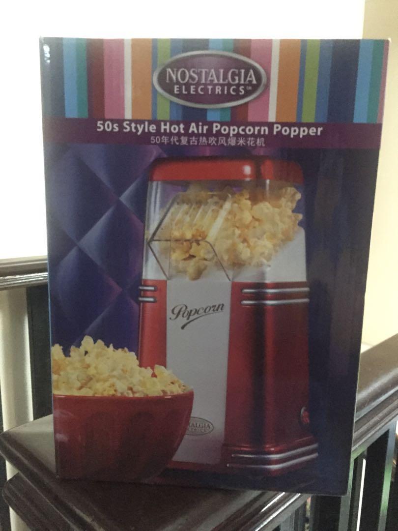 50s style hot air popcorn maker