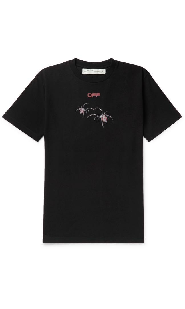 Off white t shirt spider clearance