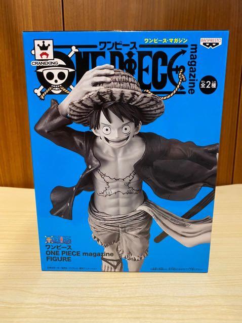 One Piece Luffy Magazine Figure Black White Hobbies Toys Toys Games On Carousell
