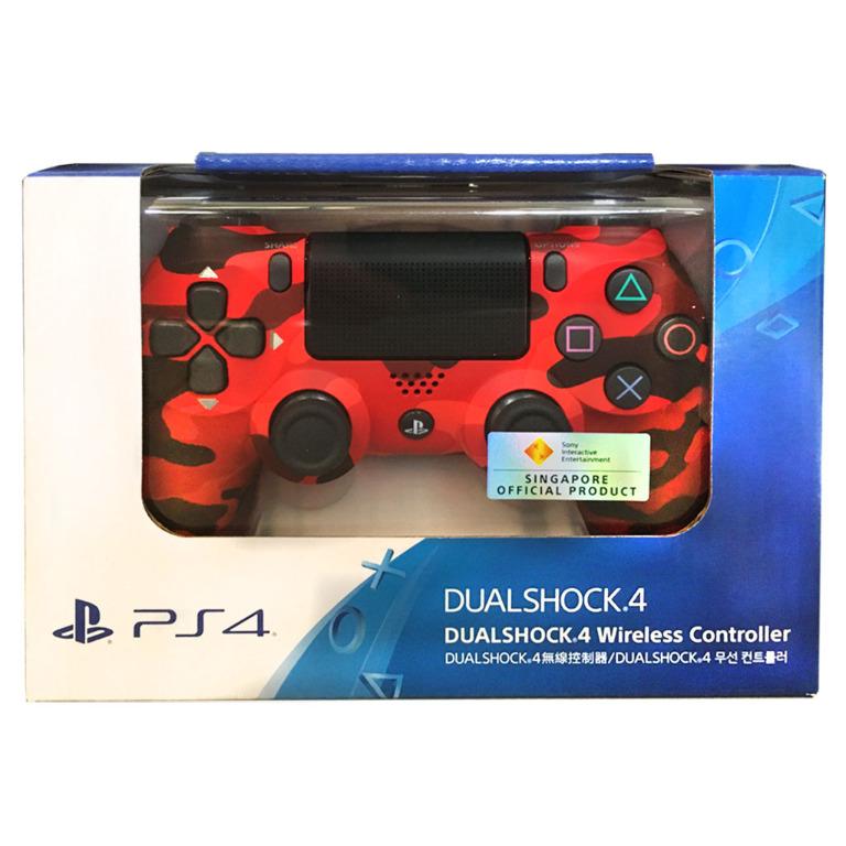 ps4 controller camo red