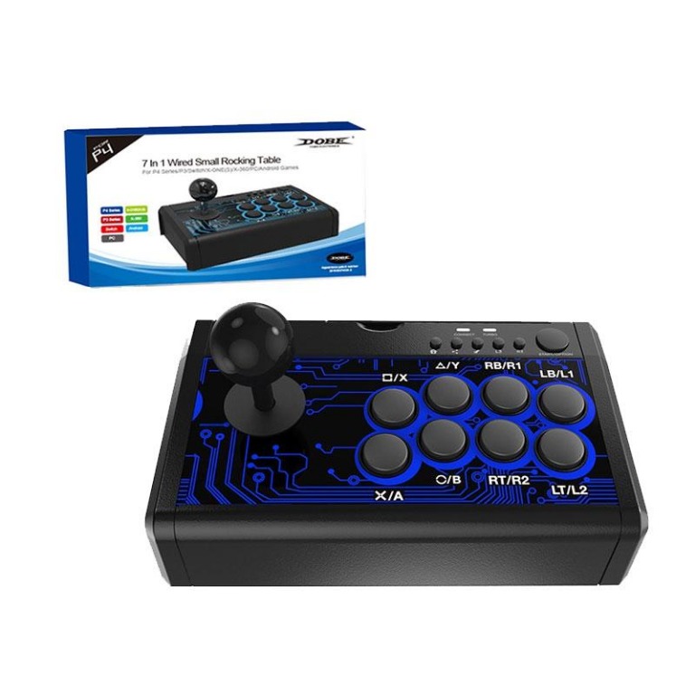 PS4/ Switch /XBox One/ PS3/ PC Antroid 7合1 Fighting Stick Mini  街機有線控制器Joystick Fight Stick 格鬥手掣(DOBE) Mini, 電子遊戲, 遊戲機配件, 手掣- Carousell