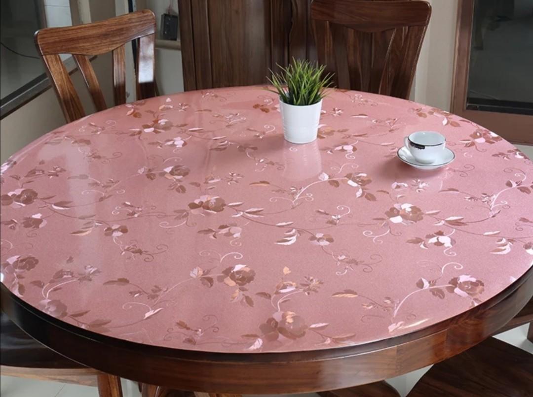 圓形PVC膠枱墊108起, PVC plastic round table mat from 108, 傢俬＆家居, 家居裝飾, 地氊