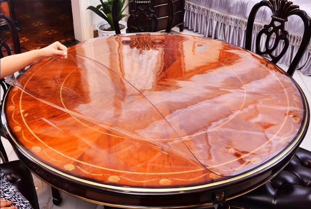 Pvc Plastic Round Table Mat From 108, Round Table Plastic Sheet