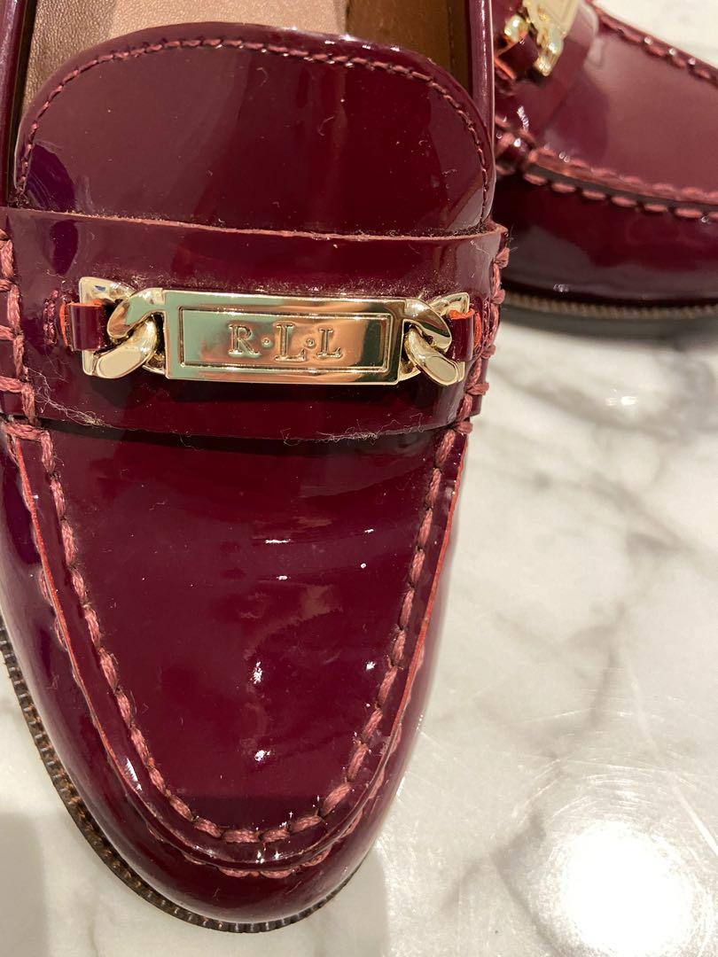 Ralph lauren patent leather loafers online