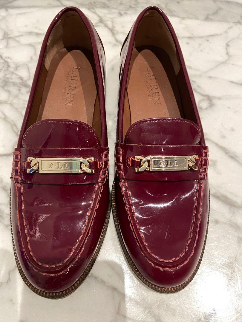 ralph lauren patent leather loafers