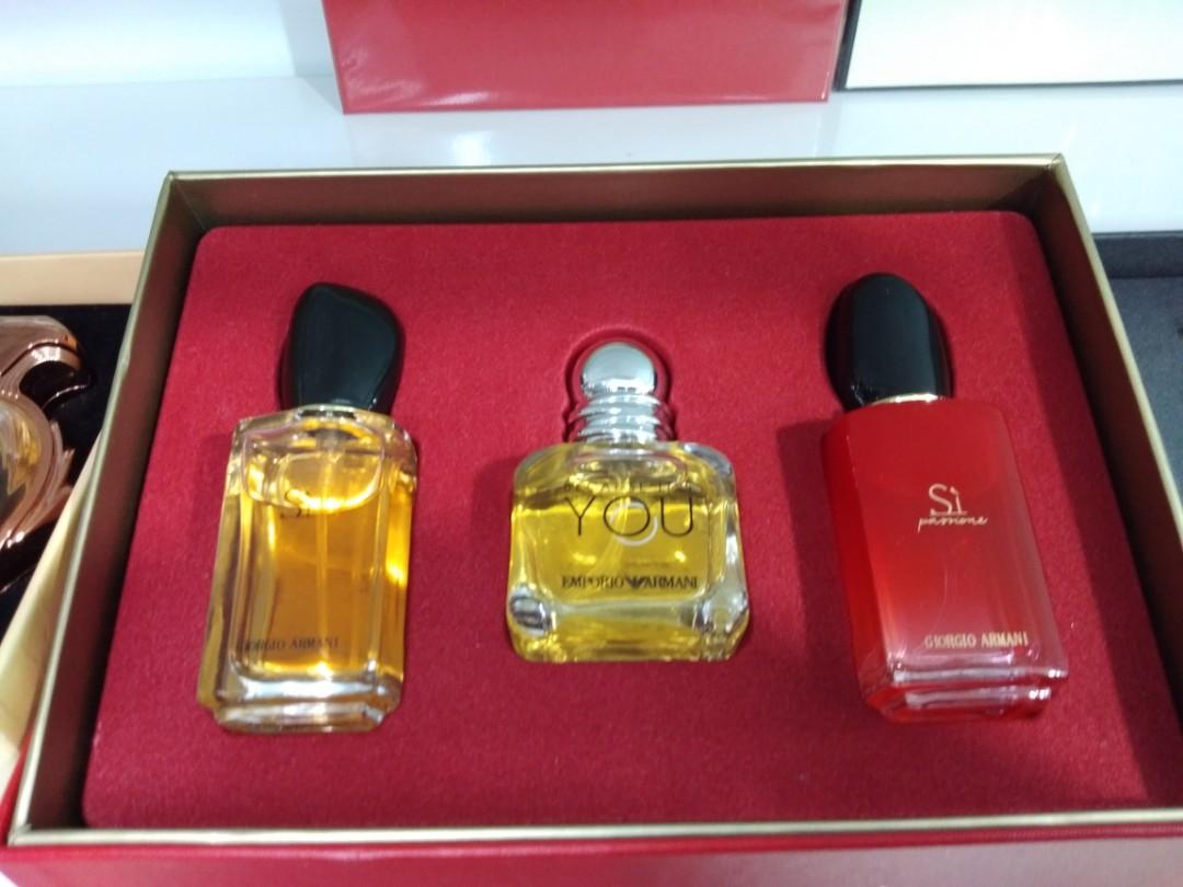 mens armani mini fragrance set