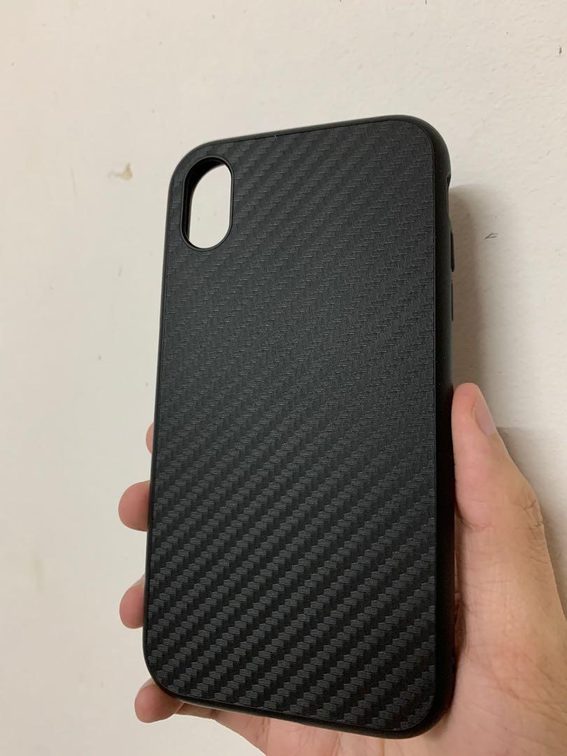 Rhinoshield Solidsuit Carbon Fibre case - iPhone XR, Mobile Phones &  Gadgets, Mobile & Gadget Accessories, Cases & Sleeves on Carousell