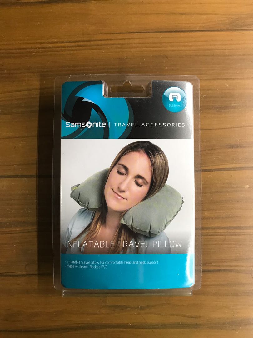 samsonite inflatable neck cushion