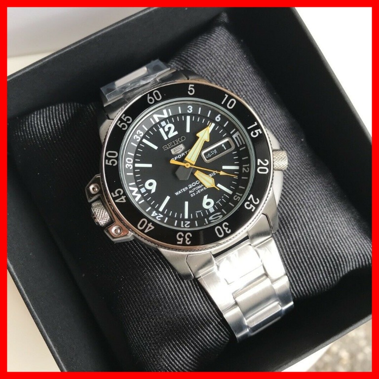 Seiko Atlas Automatic Black Day and Date Dial Silver Stainless Steel Men  Watch, Men's Fashion, Watches & Accessories, Watches on Carousell
