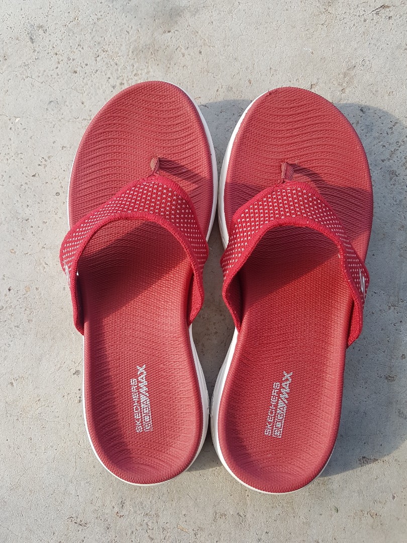 skechers goga max slippers Women s Fashion Footwear Flipflops