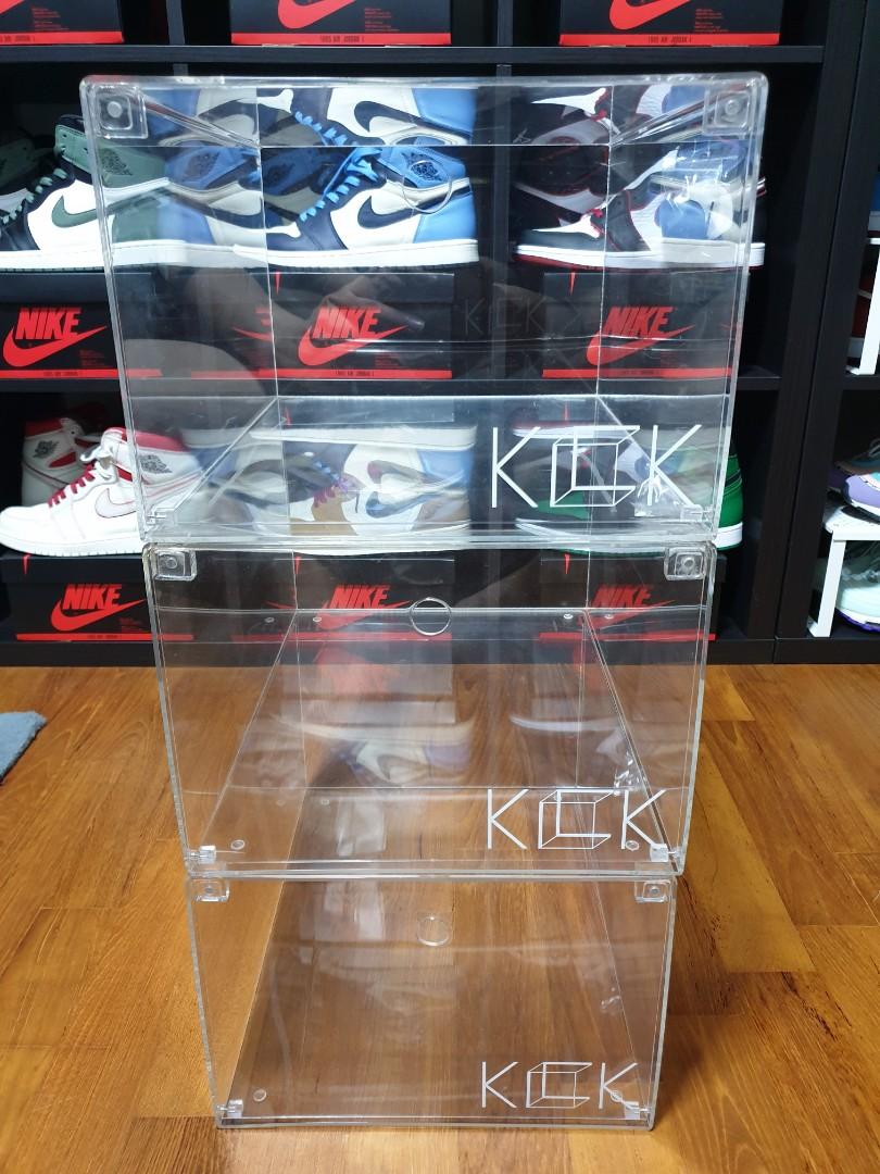 plastic sneaker cases on Stackable Clear Hard Plastic Cases Men S Fashion Footwear Sneakers On Carousell