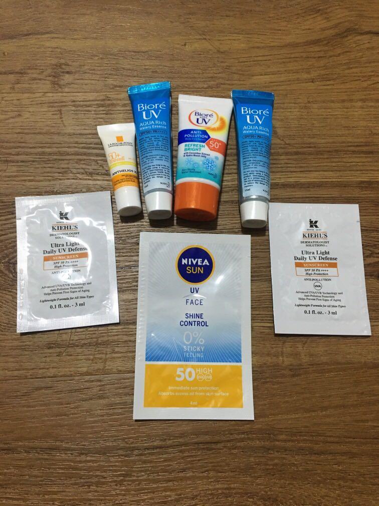 Sunscreen Samples Beauty Personal Care Face Face Care on