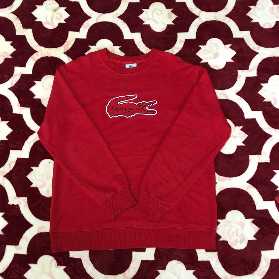Lacoste red sweatshirt 2025