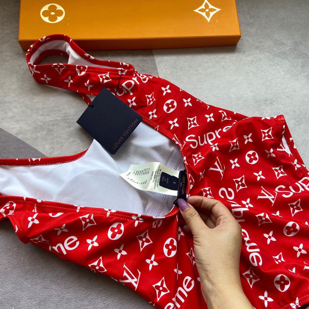 swimwear swimsuit beach bikini fendi lv supreme chanel