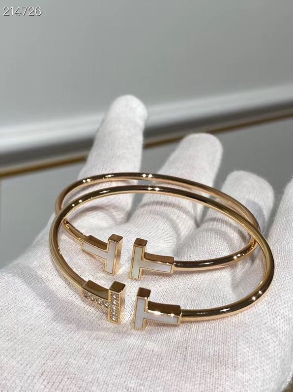 Tiffany and co double T series bracelet Women s Fashion Jewelry