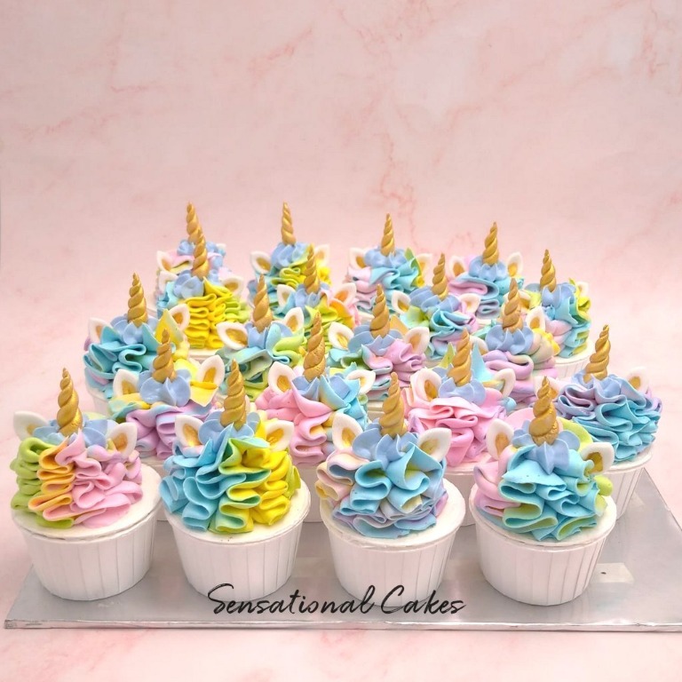 Unicorn Rainbow Cupcakes Set Children Birthday Singapore