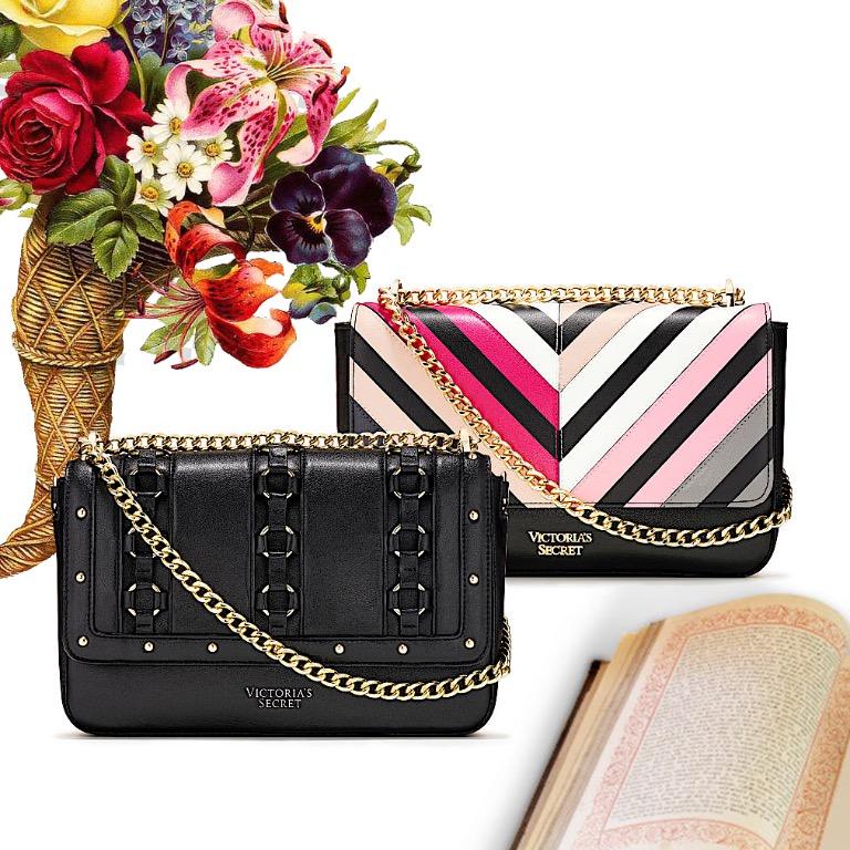 Victoria s Secret RING STUD MULTICOLOR CHEVRON Bond Street Shoulder Bag