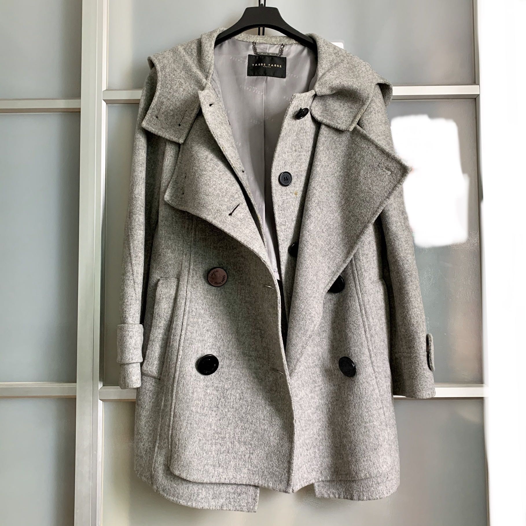 grey winter coat