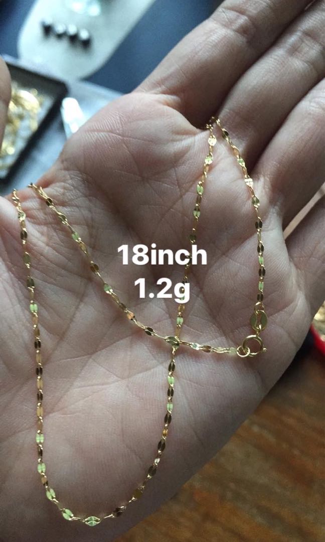18K saudi gold Dancing chain 18\