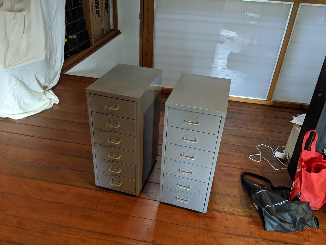 2 Ikea Ps Filing Cabinet 25sgd Each 40sgd For Both Furniture Shelves Drawers On Carousell