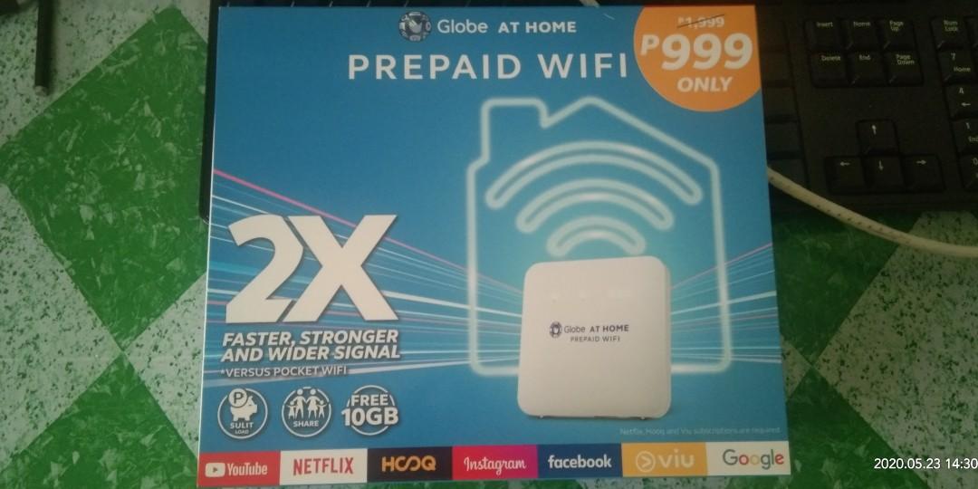 2nd Hand Globe at Home Prepaid Wifi (Category: Office & Business Technology) located in Quezon City. Submitted by huntergen (Listing ID 1009764970, Image 1). Description: selling my globe prepaid wifi. bought last month and di na ulit nagamit after maubos ng free data. RFS: we don't need it anymore.