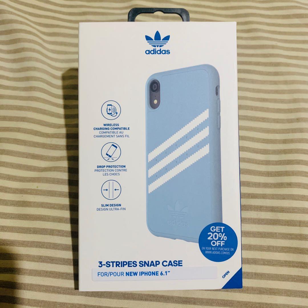 Adidas Iphone Xr Case Light Blue Mobile Phones Gadgets Mobile Gadget Accessories Cases Sleeves On Carousell