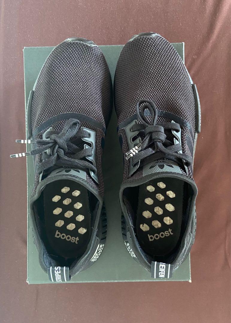 Adidas NMD R1 original triple black Japan Men's Fashion, Footwear, Sneakers on Carousell