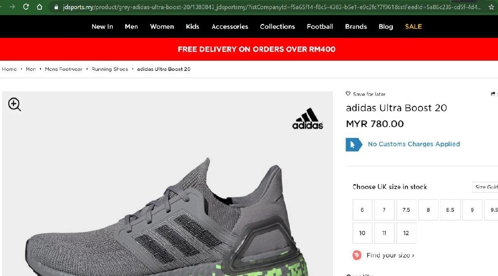 Ultraboost 20 grey three discount