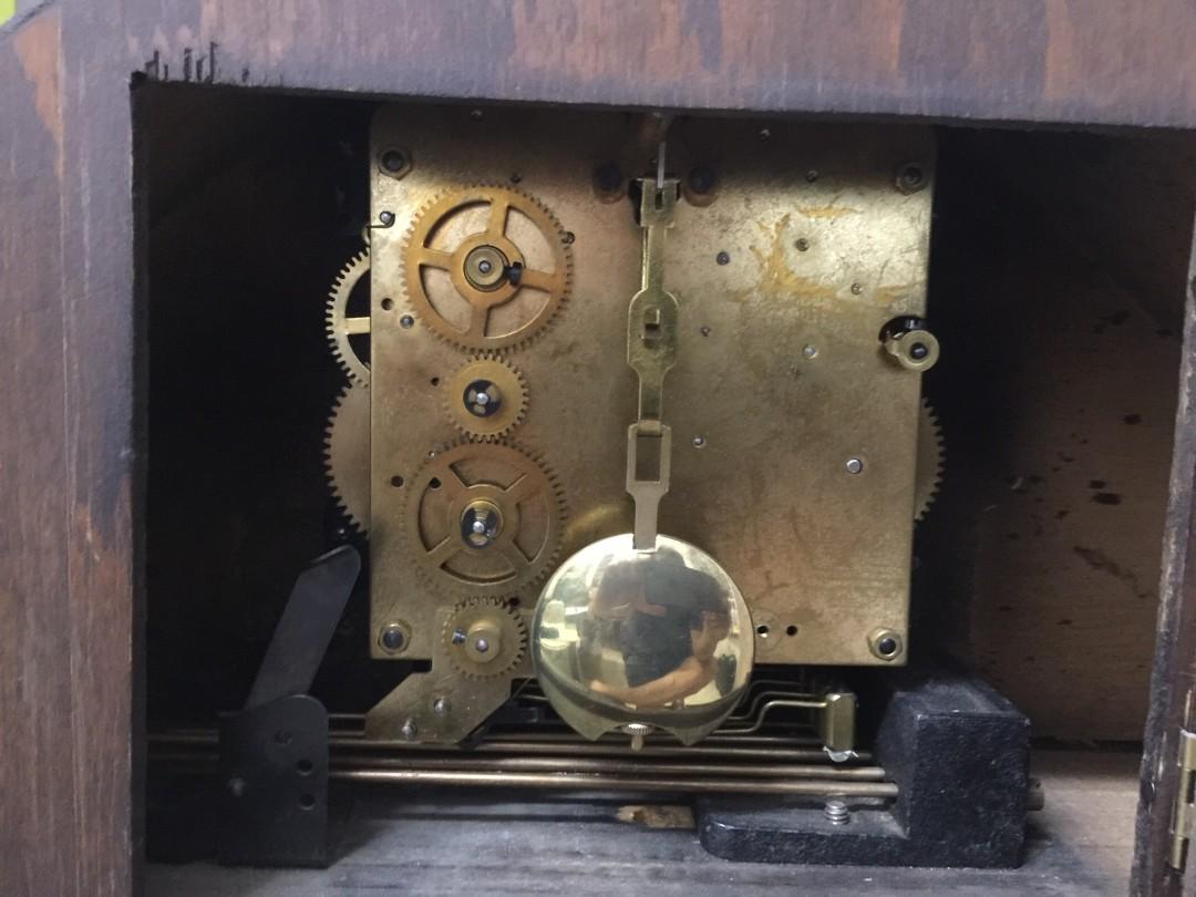 Antique Baduf Mantel Clock 3 keyholes, Hobbies & Toys, Collectibles