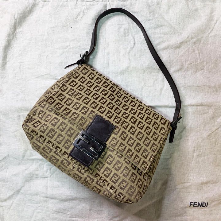 Authentic Fendi Zucca Mama Baguette, Luxury, Bags & Wallets On Carousell