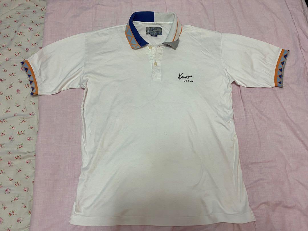 kenzo white polo