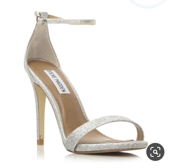 steve madden heels silver