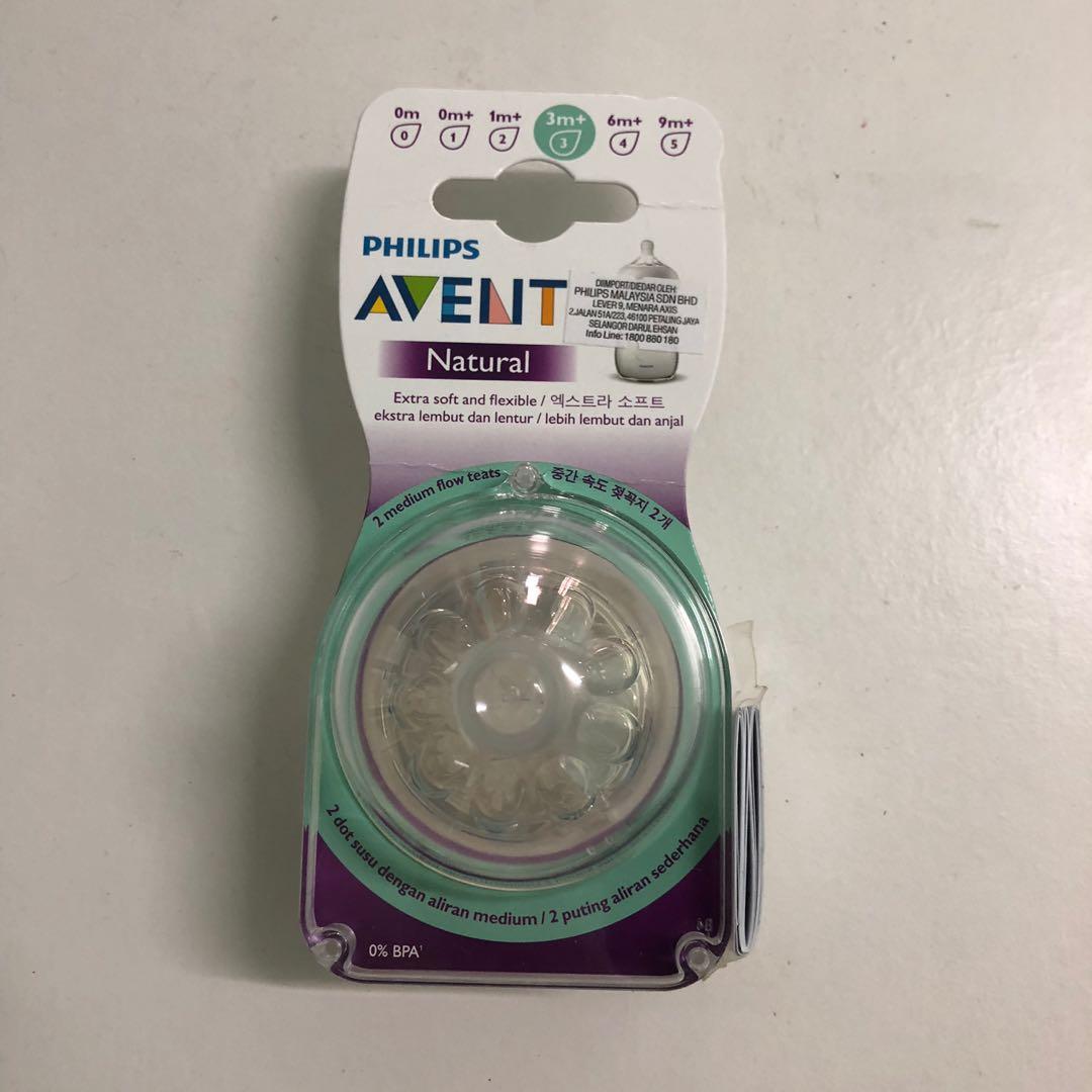 avent natural teats 3m 