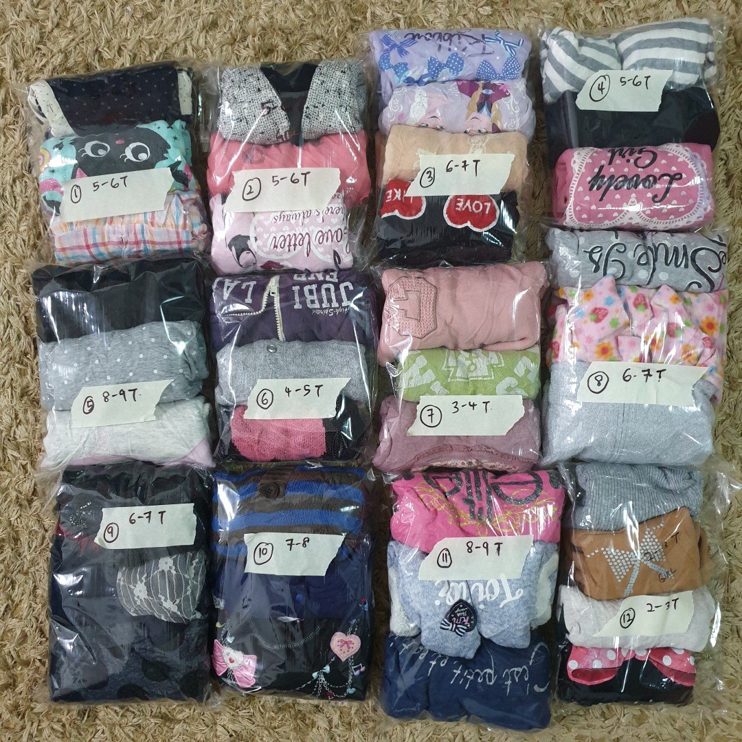 Baju Bundle Budak Perempuan Babies Kids Girls Apparel 4 To 7 Years On Carousell