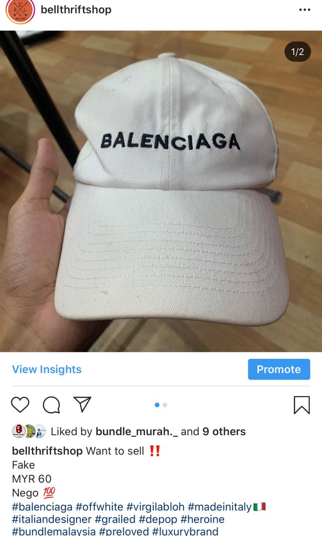 fake balenciaga hat