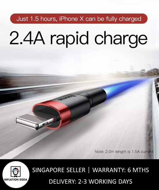 Baseus Charging Cable for iPhone 0.5m/1m
