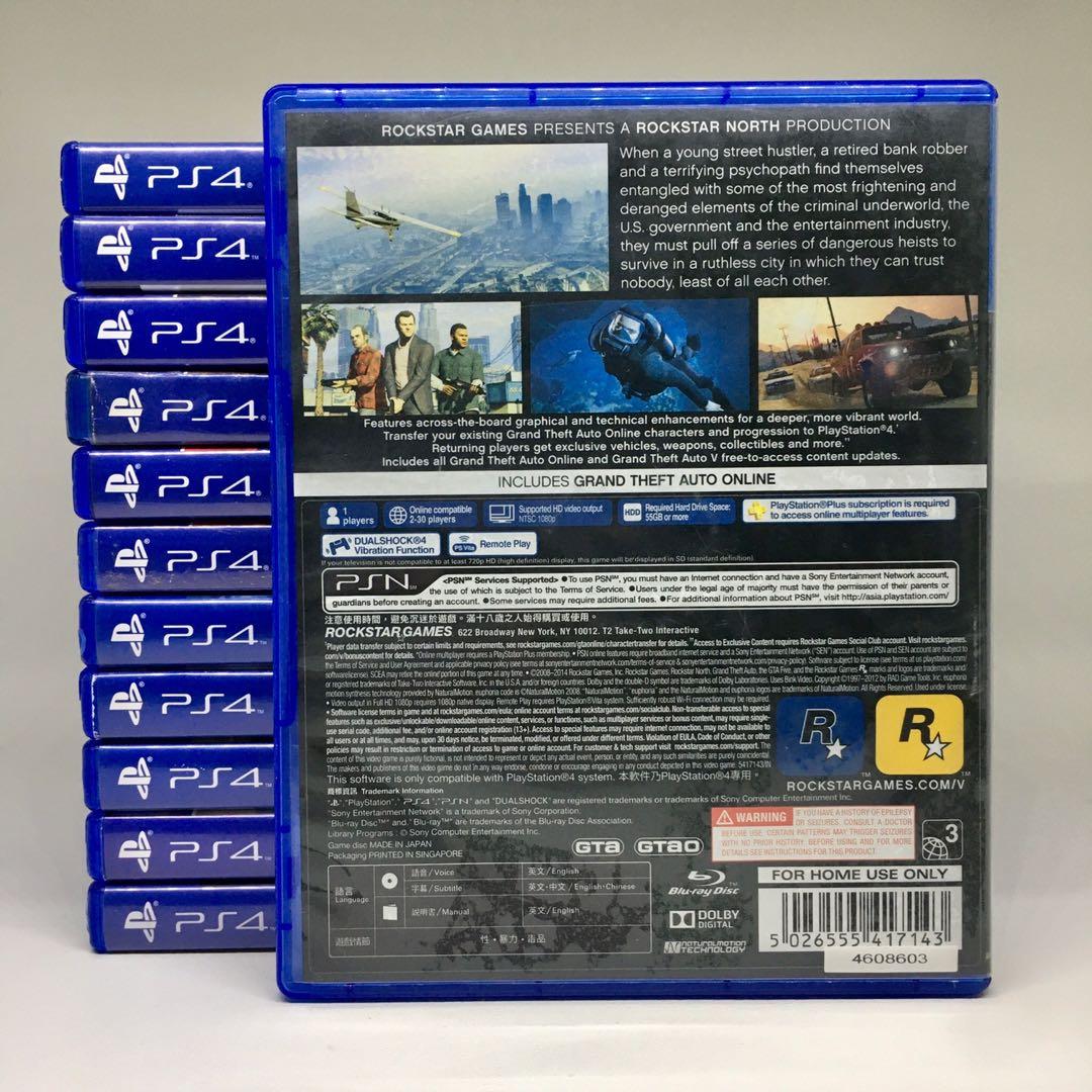 (BD PS4) Kaset CD Game GTA 5 Grand Theft Auto V (five), Video Game