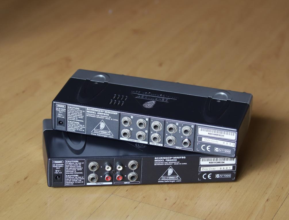 Behringer Mini Amp Equalizer AMP800 FBQ800, Everything Else on Carousell