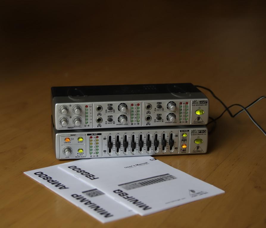 Behringer Mini Amp Equalizer AMP800 FBQ800, Everything Else on Carousell