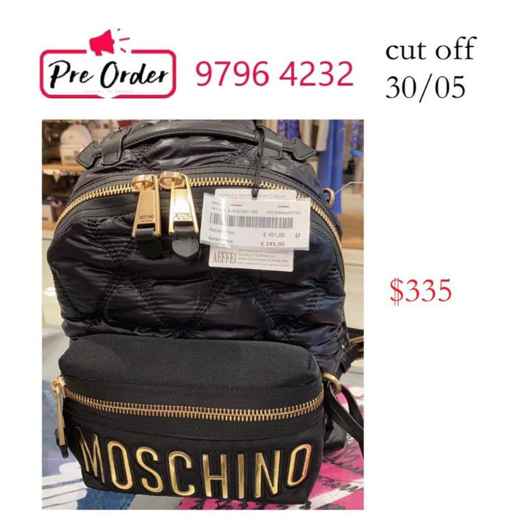 moschino backpack singapore