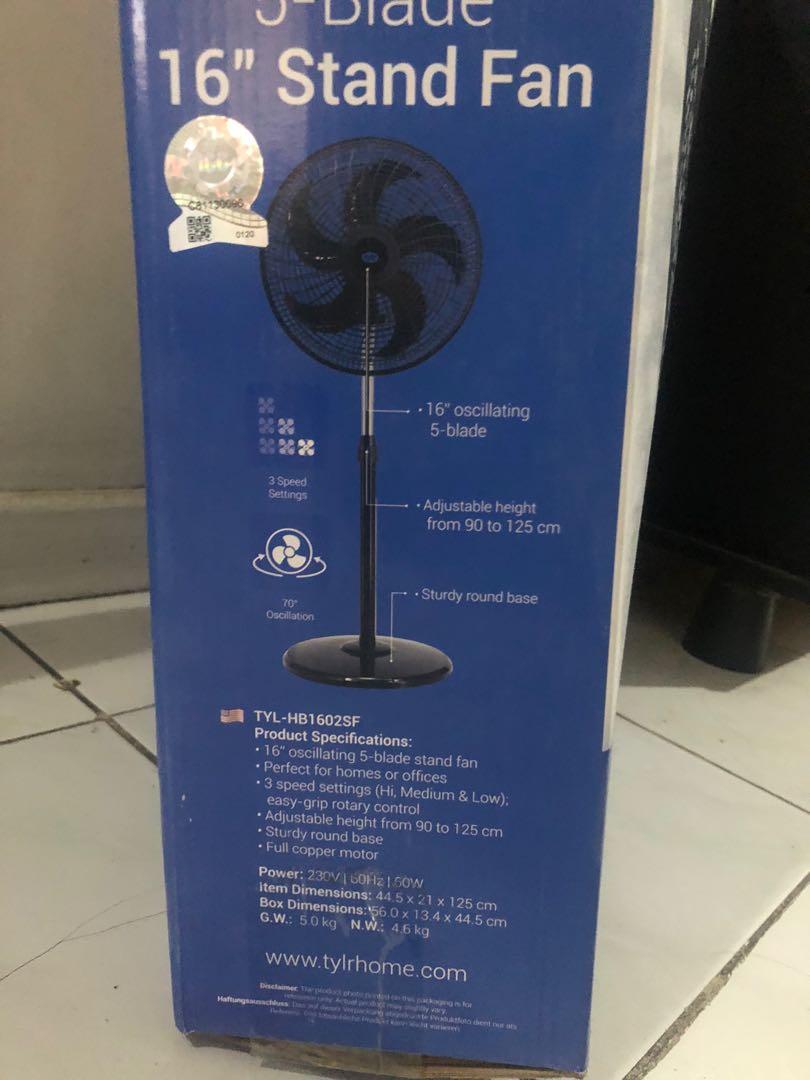 Brand New Tylr Electric Fan, Furniture & Home Living, Lighting & Fans