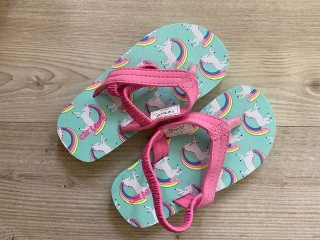Carter S Rainbow Unicorn Flip Flops Babies Kids Girls Apparel