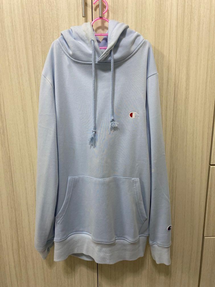 pastel blue champion hoodie