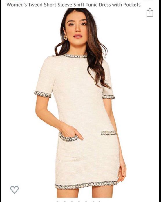 Chanel Inspired Tweed Dress