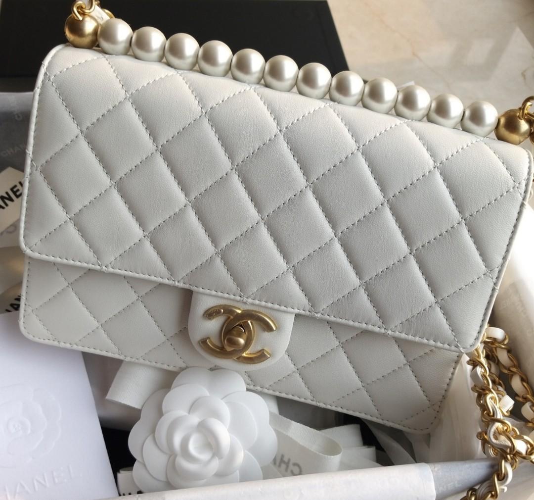 Chanel flap bag pearls Clearance