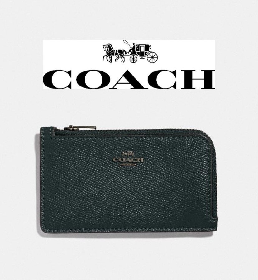 Coach L hime zip Card
