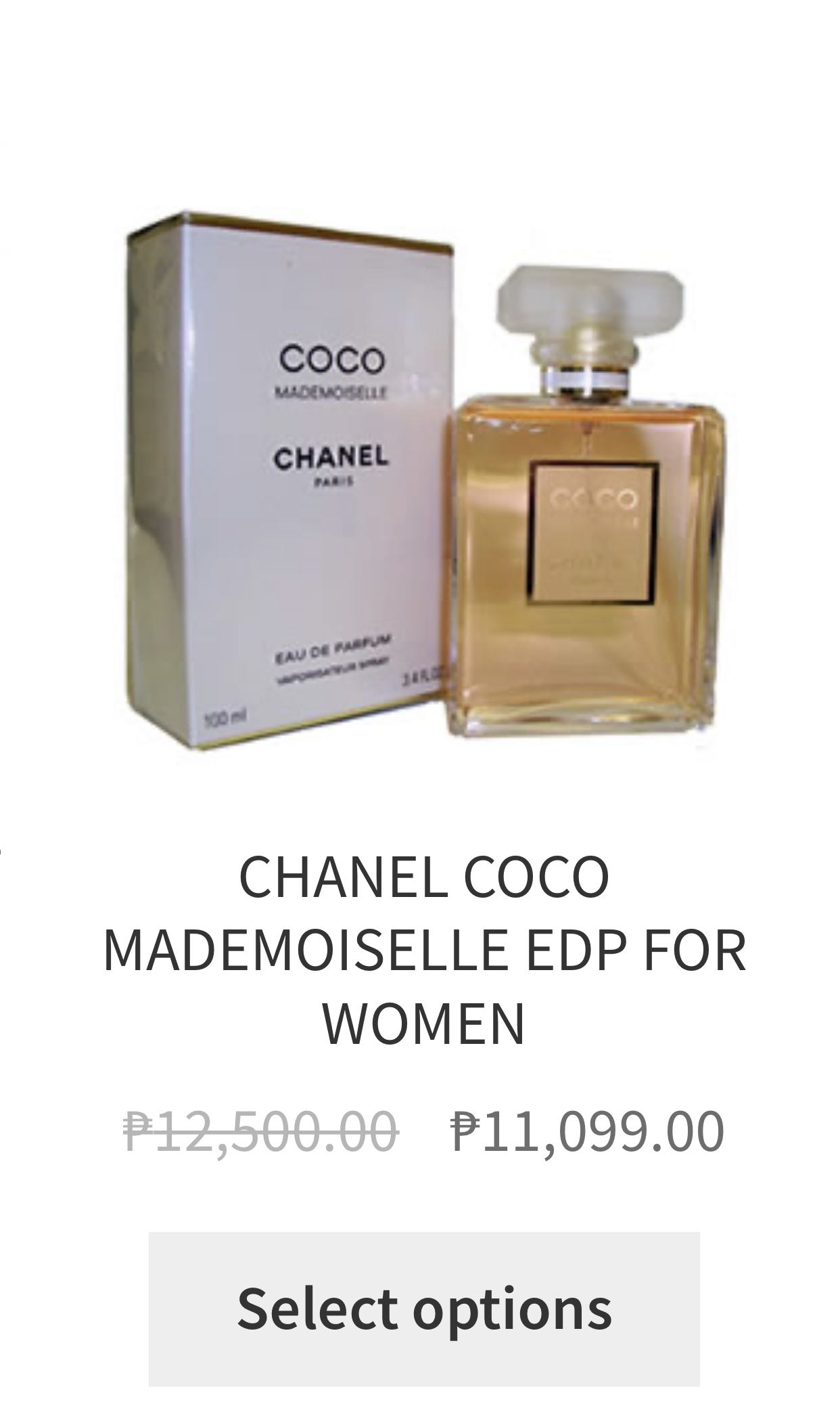 coco chanel mademoiselle 50ml duty free