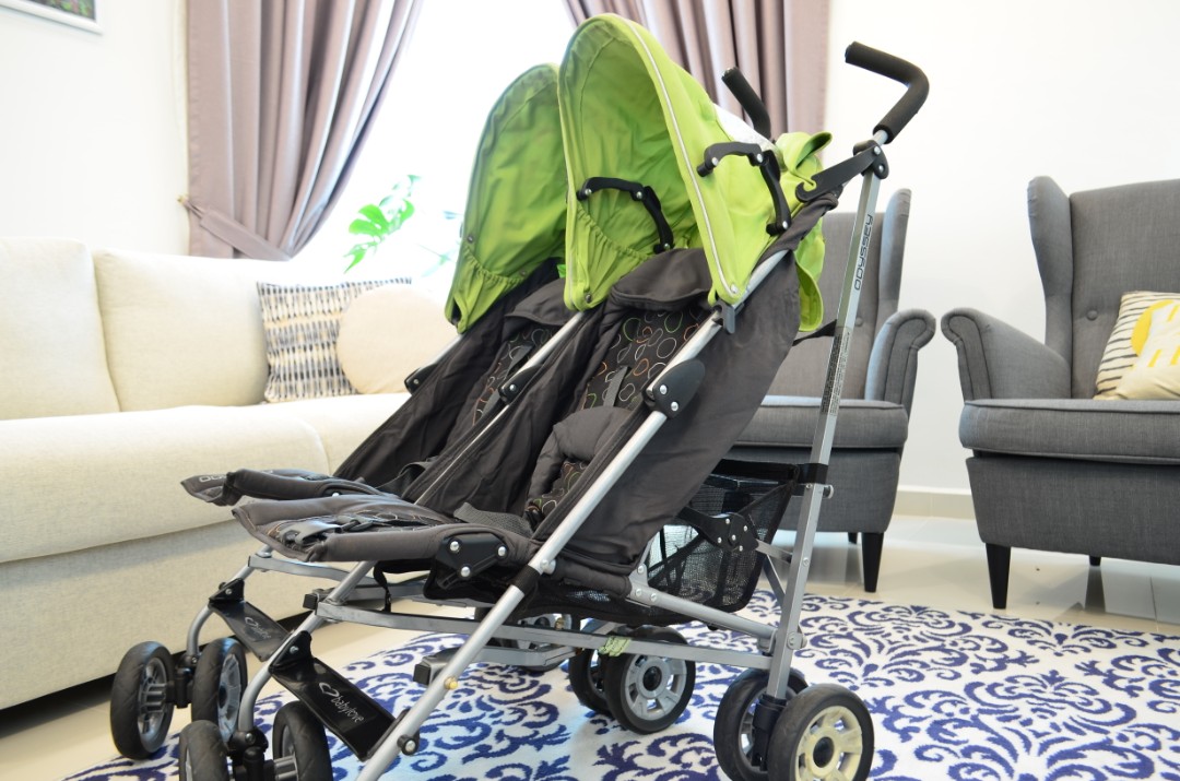 baby love double stroller