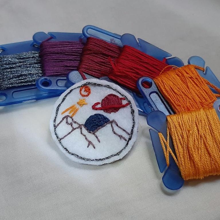 Embroidery Commissions Open! Doing felt pins and hand-embroidered hoops! (Category: Handmade Craft) located in Quezon City. Submitted by jilll.bo (Listing ID 1009745715, Image 3). Description: Hi! I am doing commissions for felt pins and hand-embroidered hoops. Felt Pins are 1.5 inches and are 65 each, price negotiable (to a degree) if you order more than 3 Hoops are 5 inches and can either be line art, or a fully filled in and detailed piece. Li