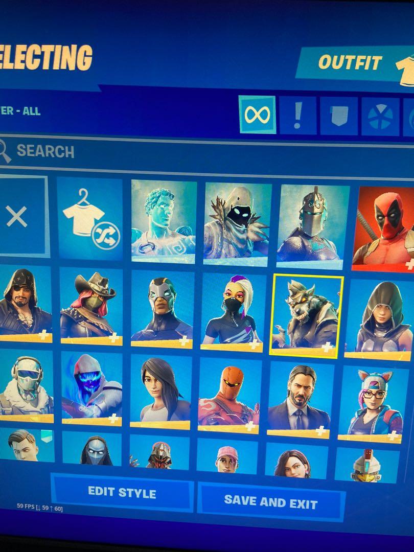 Fortnite stacked account, Video Gaming, Gaming Accessories, Game Gift